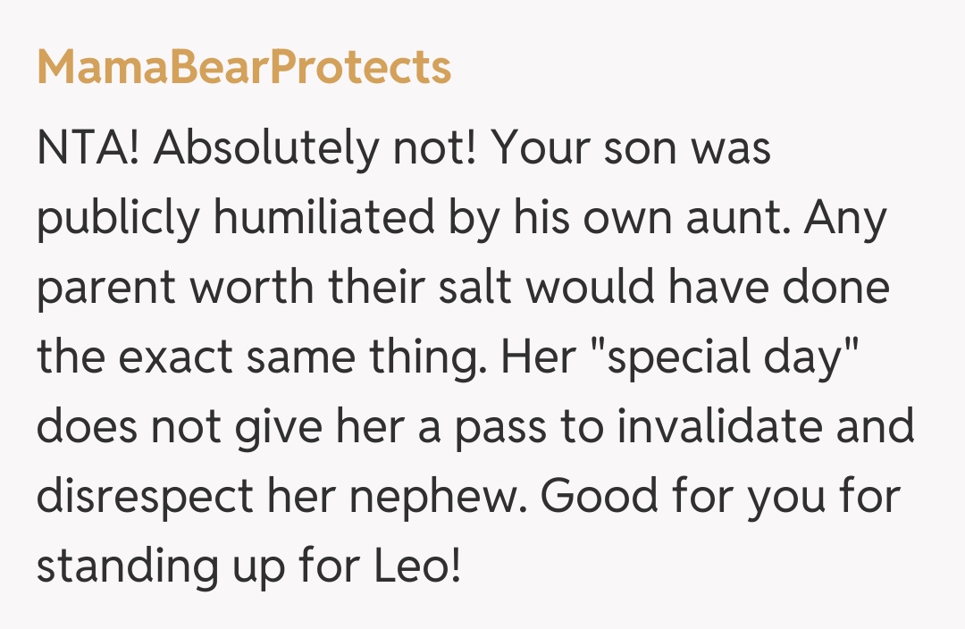 Comentariu de la MamaBearProtects