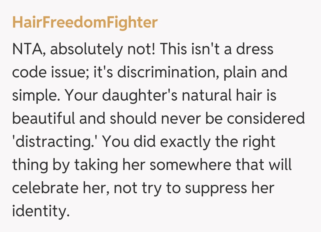 Comentariu de la HairFreedomFighter