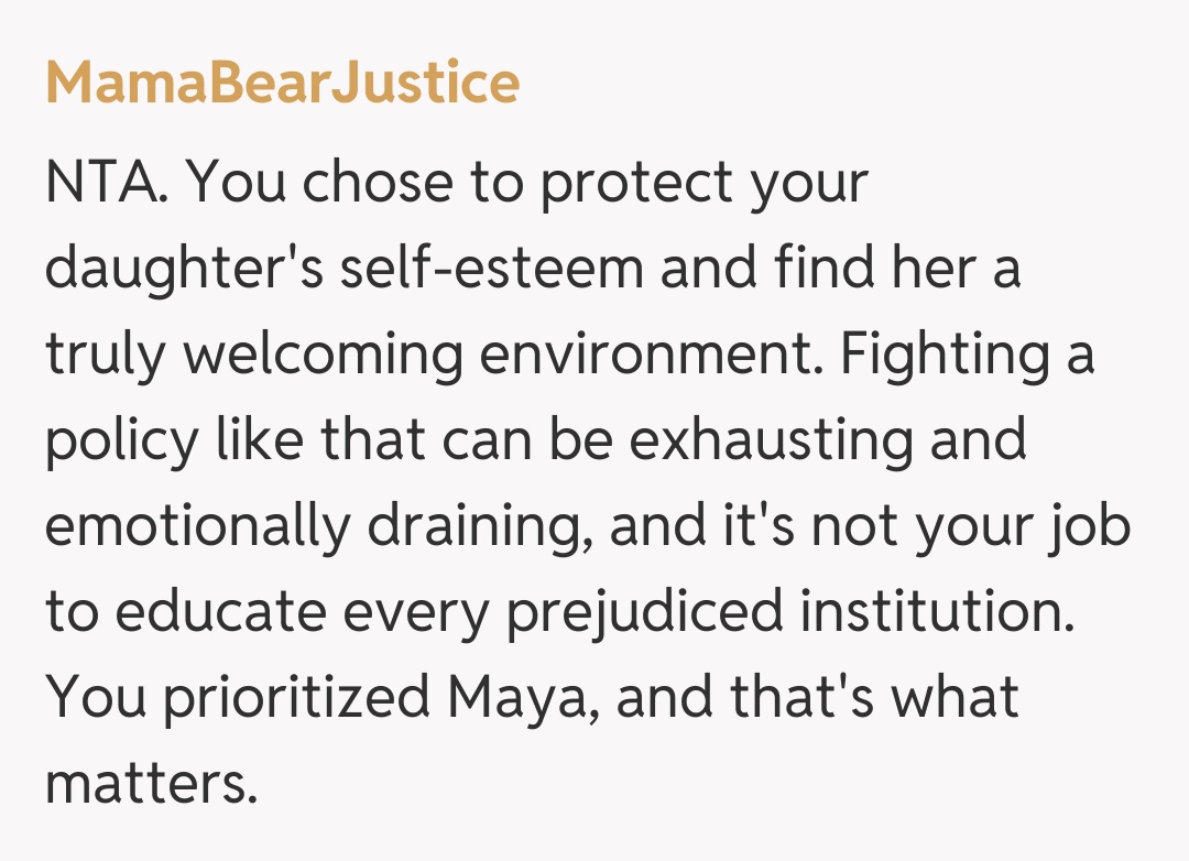 Comentariu de la MamaBearJustice
