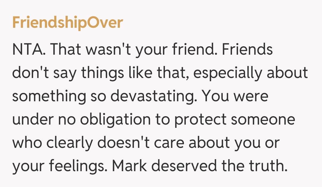 Comentariu de la FriendshipOver