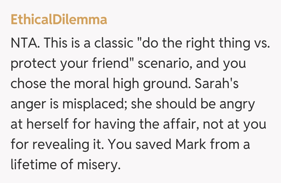 Comentariu de la EthicalDilemma