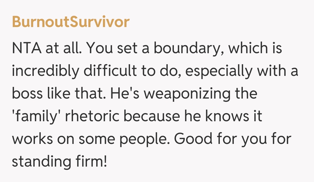 Comentariu de la BurnoutSurvivor