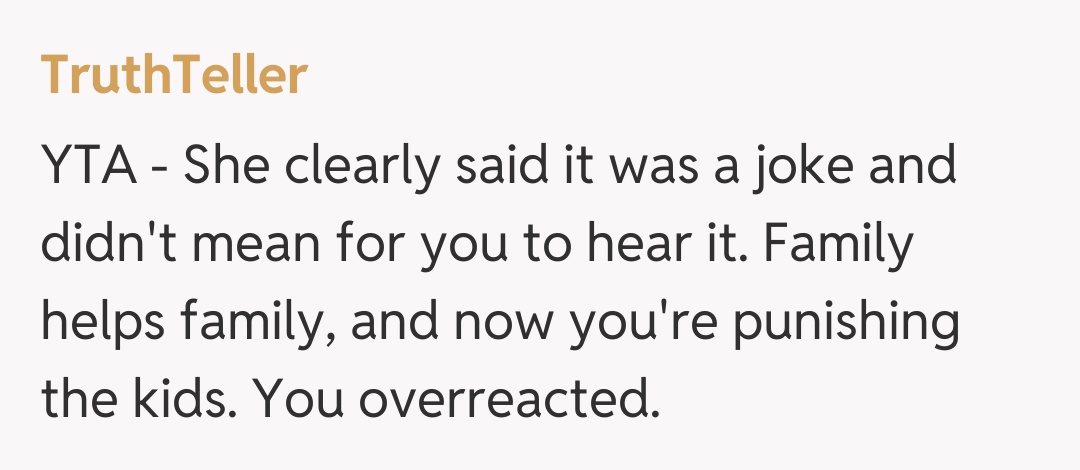 Comentariu de la TruthTeller