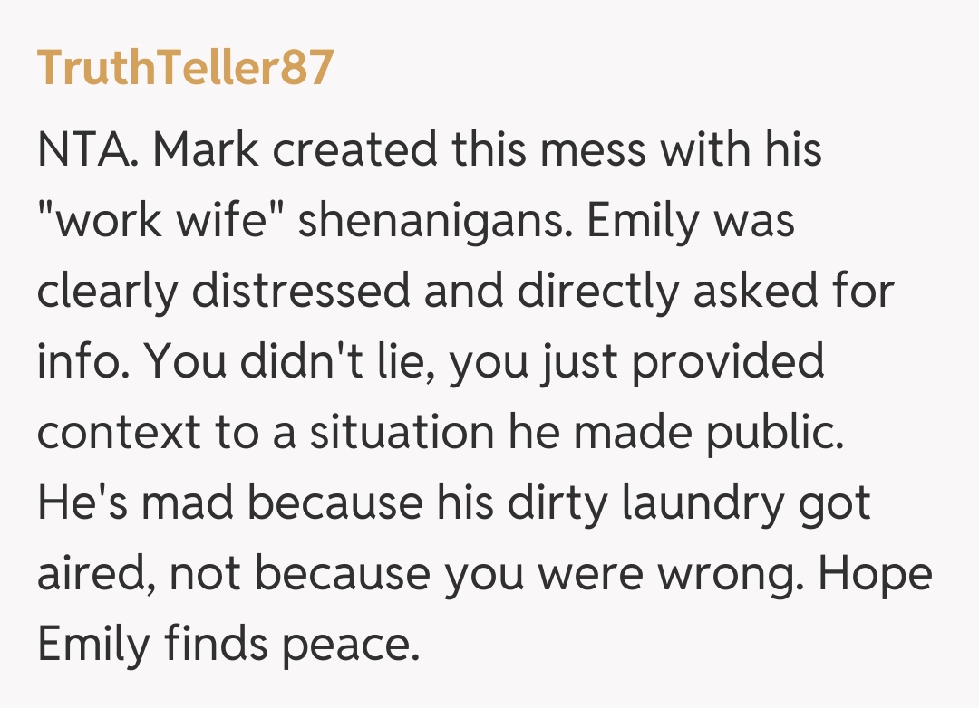 Comentariu de la TruthTeller87