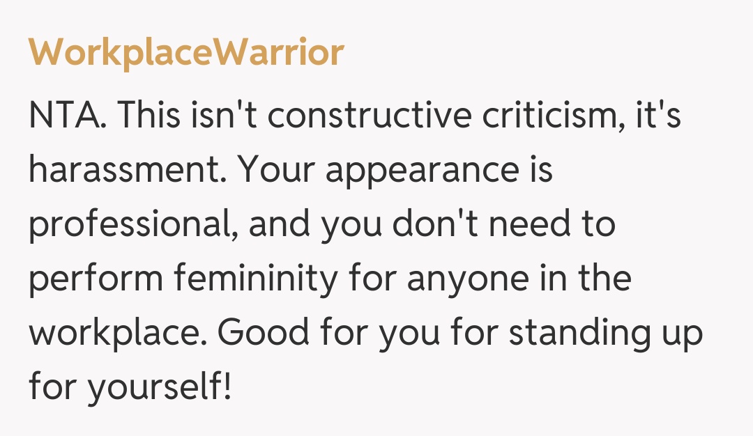 Comentariu de la WorkplaceWarrior