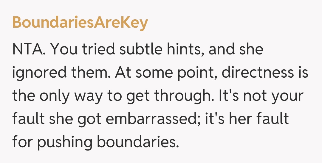 Comentariu de la BoundariesAreKey