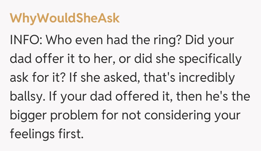 Comentariu de la WhyWouldSheAsk