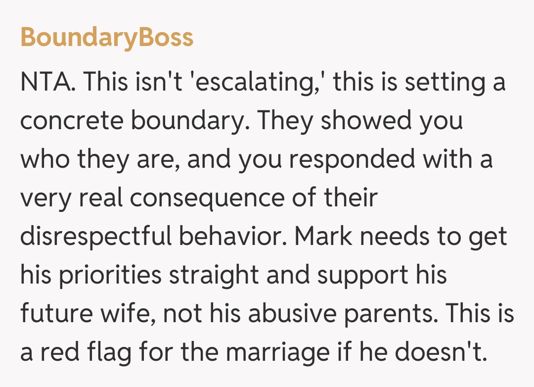 Comentariu de la BoundaryBoss