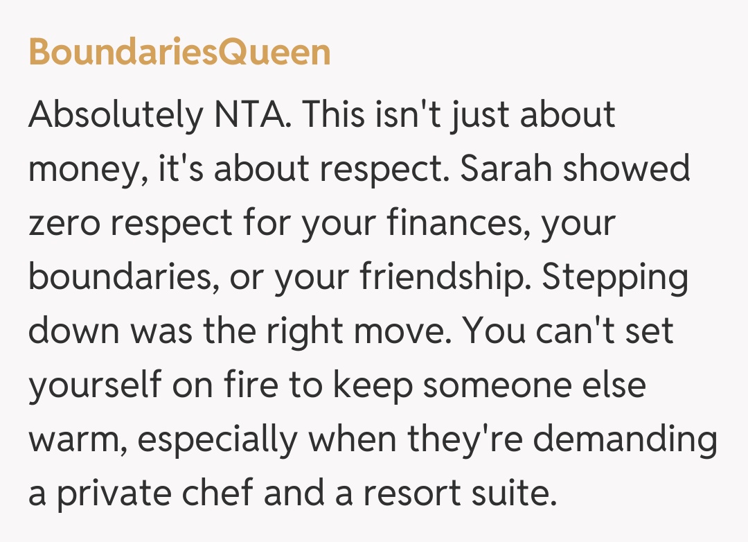 Comentariu de la BoundariesQueen