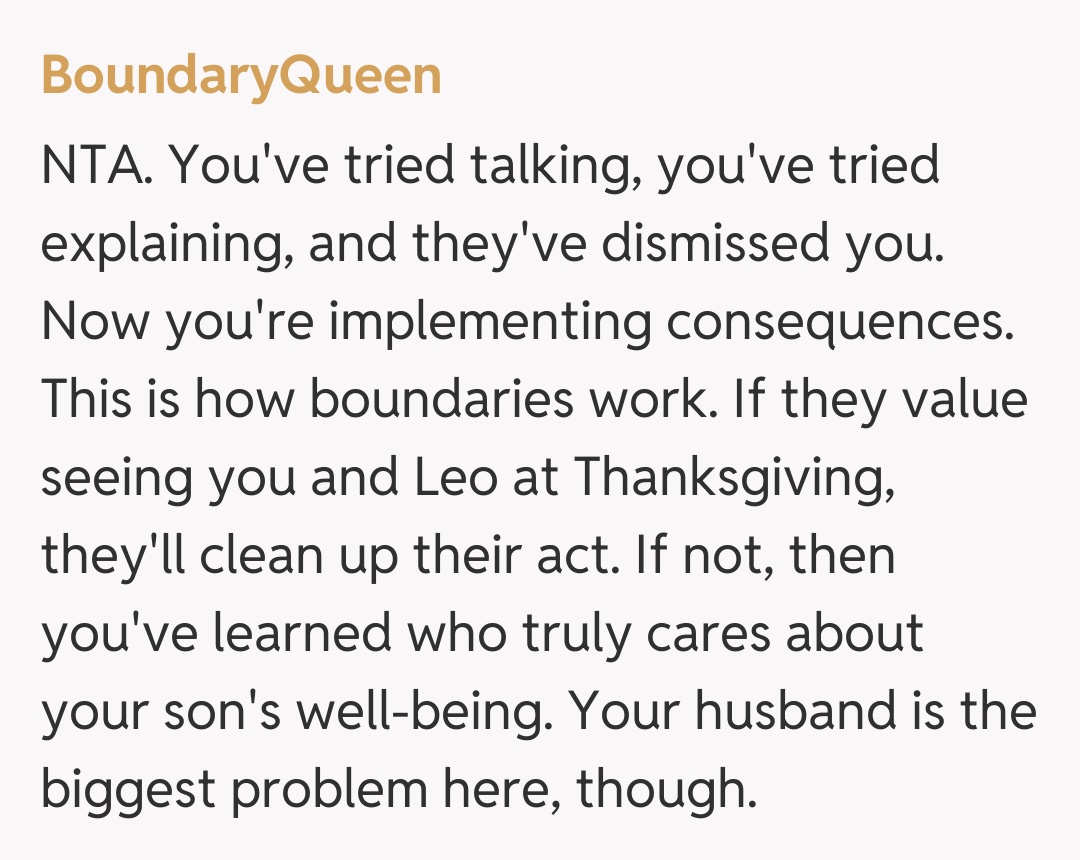 Comentariu de la BoundaryQueen