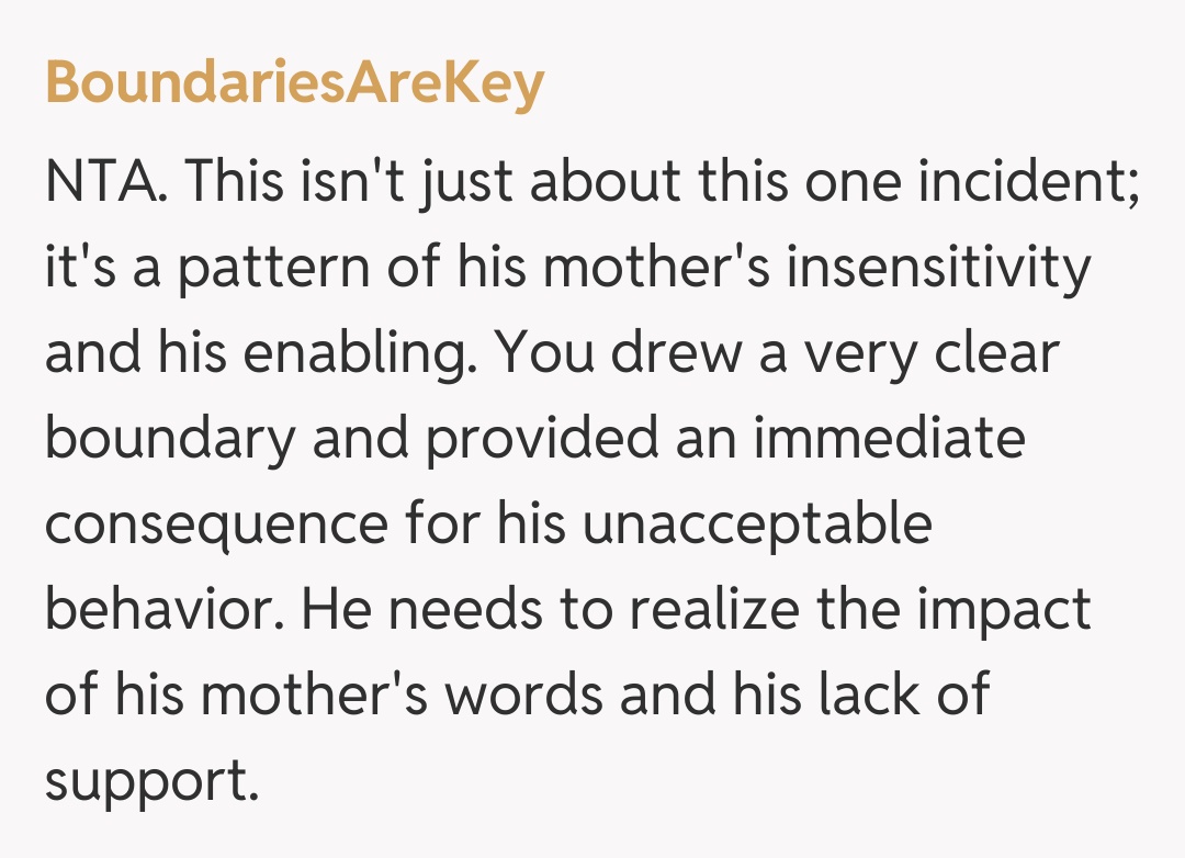 Comentariu de la BoundariesAreKey