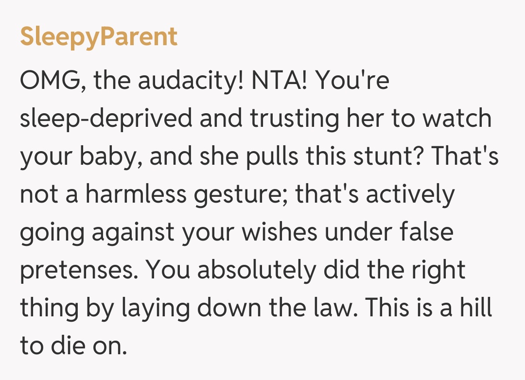 Comentariu de la SleepyParent