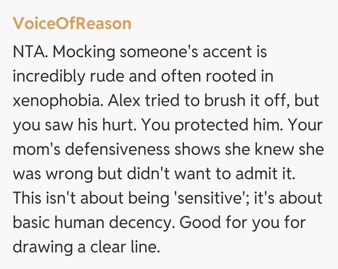 Comentariu de la VoiceOfReason