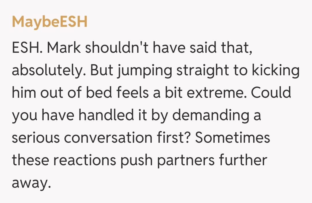 Comentariu de la MaybeESH