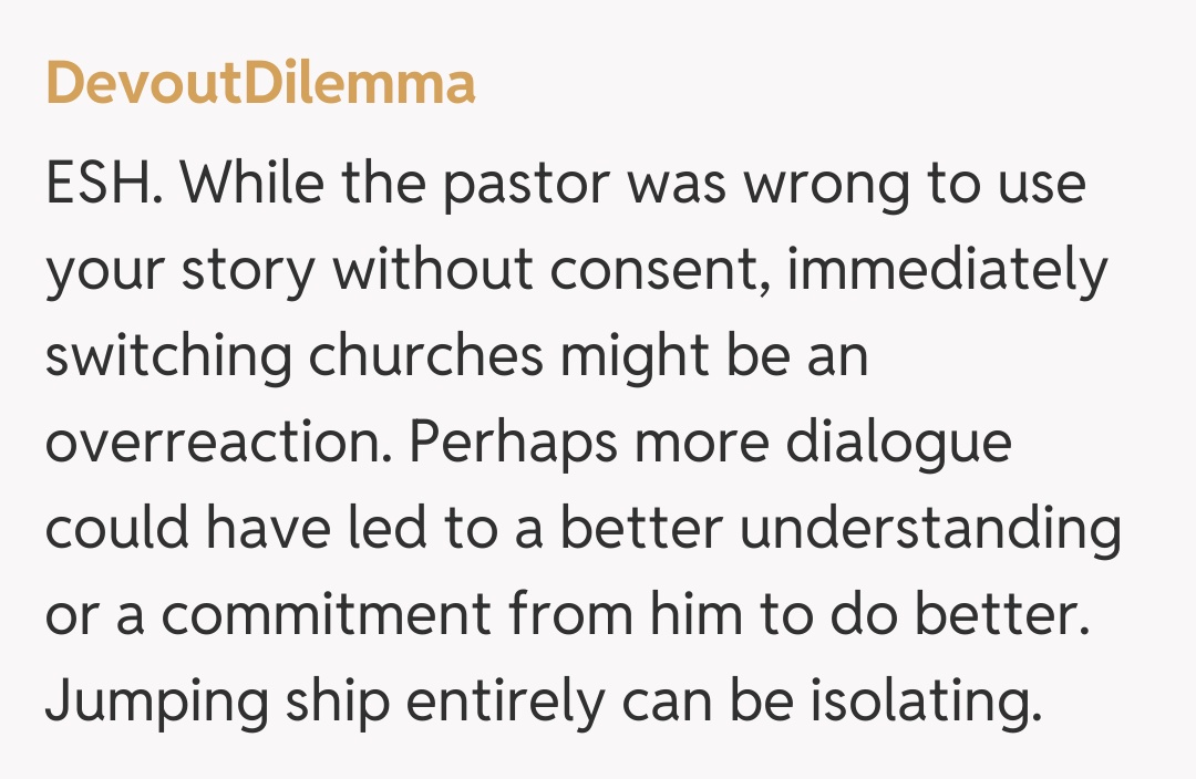 Comentariu de la DevoutDilemma