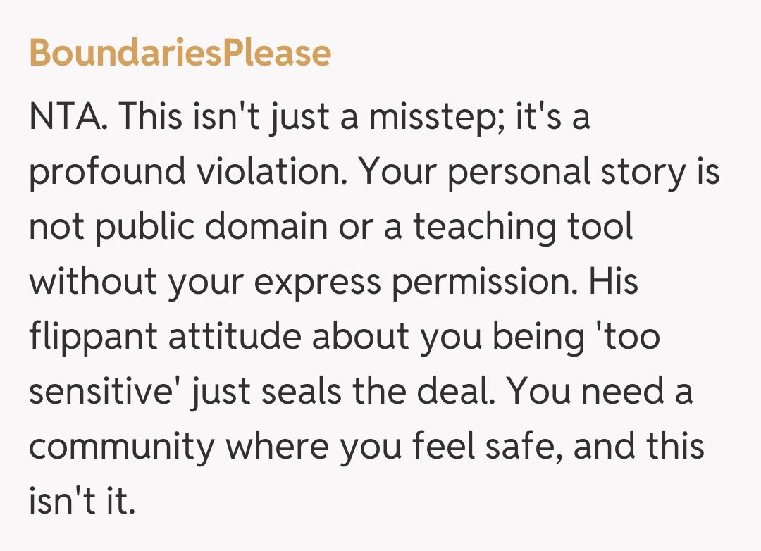 Comentariu de la BoundariesPlease