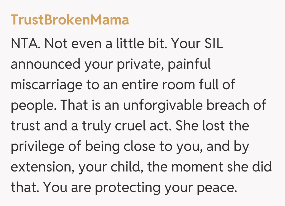Comentariu de la TrustBrokenMama
