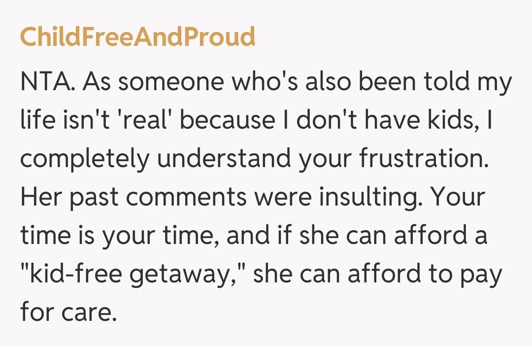 Comentariu de la ChildFreeAndProud