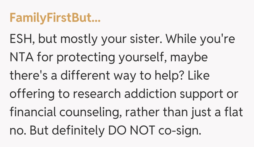 Comentariu de la FamilyFirstBut...