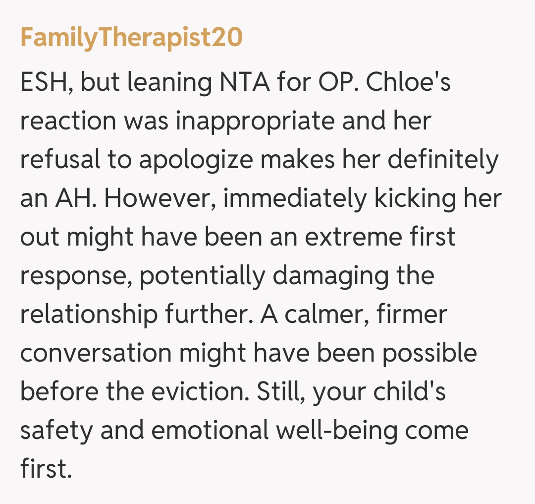 Comentariu de la FamilyTherapist20