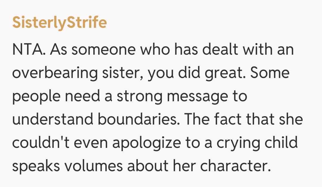 Comentariu de la SisterlyStrife