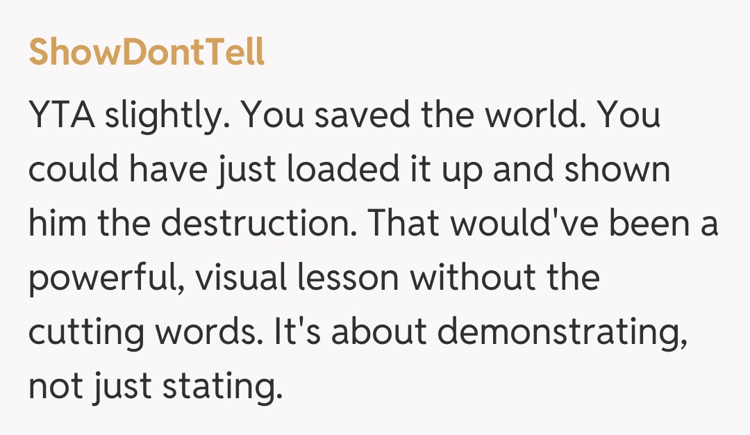 Comentariu de la ShowDontTell