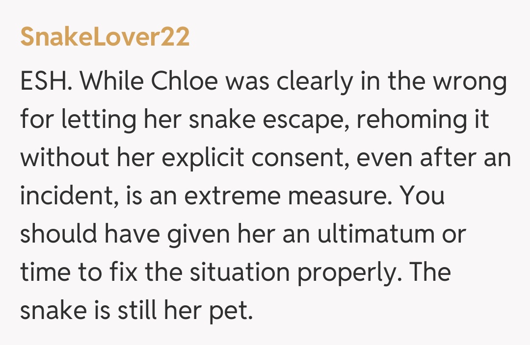 Comentariu de la SnakeLover22