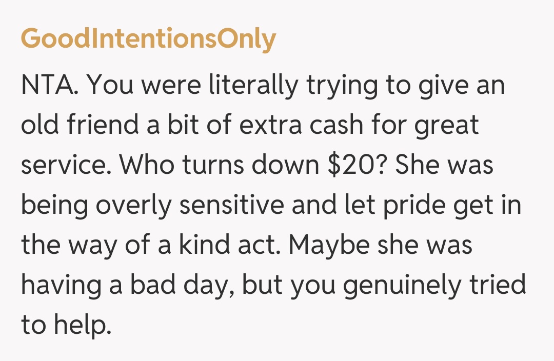 Comentariu de la GoodIntentionsOnly