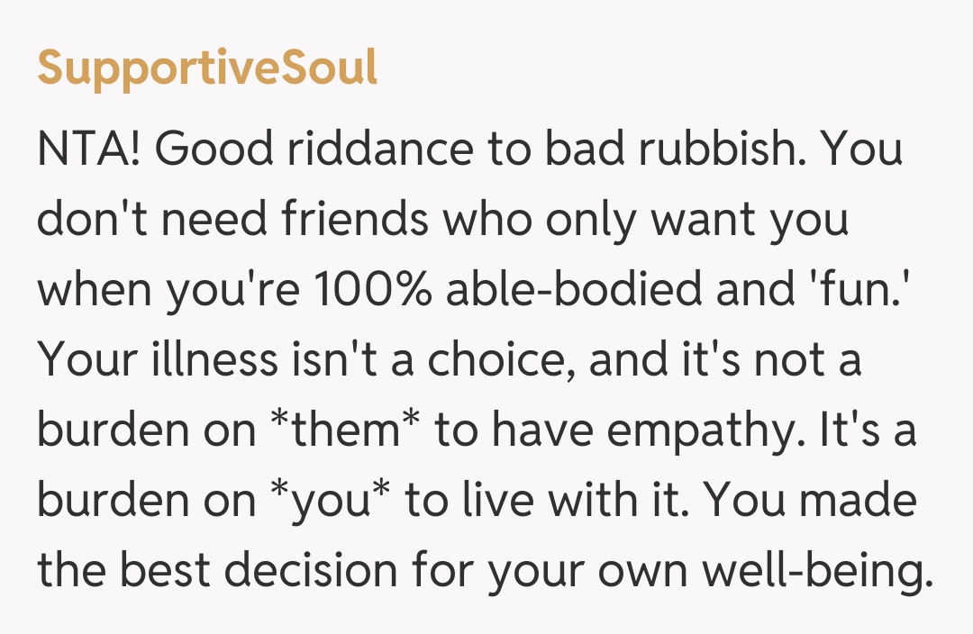 Comentariu de la SupportiveSoul