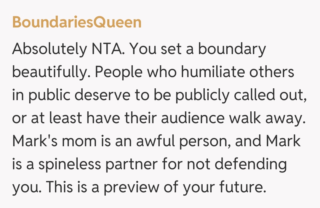 Comentariu de la BoundariesQueen