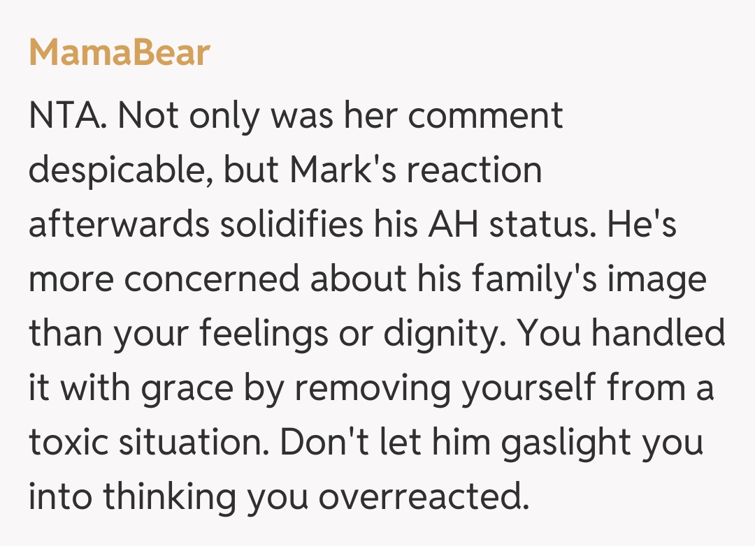 Comentariu de la MamaBear