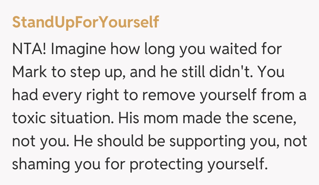 Comentariu de la StandUpForYourself