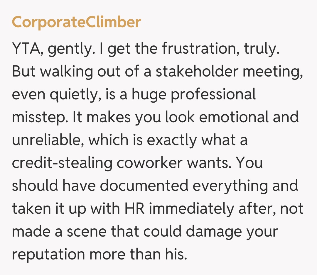 Comentariu de la CorporateClimber