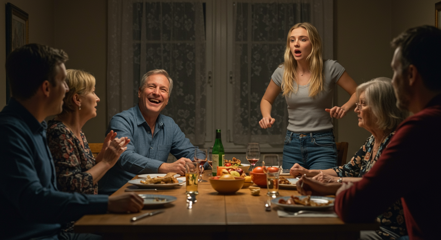 AITA for walking out of family dinner after my dad introduced my ex as his “new business partner”?