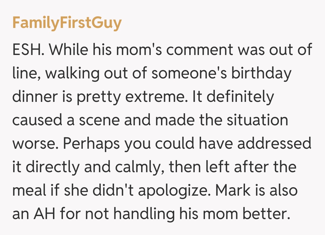 Comentariu de la FamilyFirstGuy