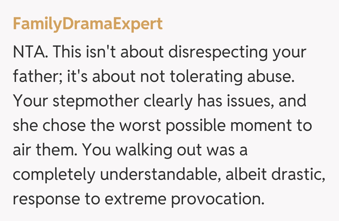 Comentariu de la FamilyDramaExpert