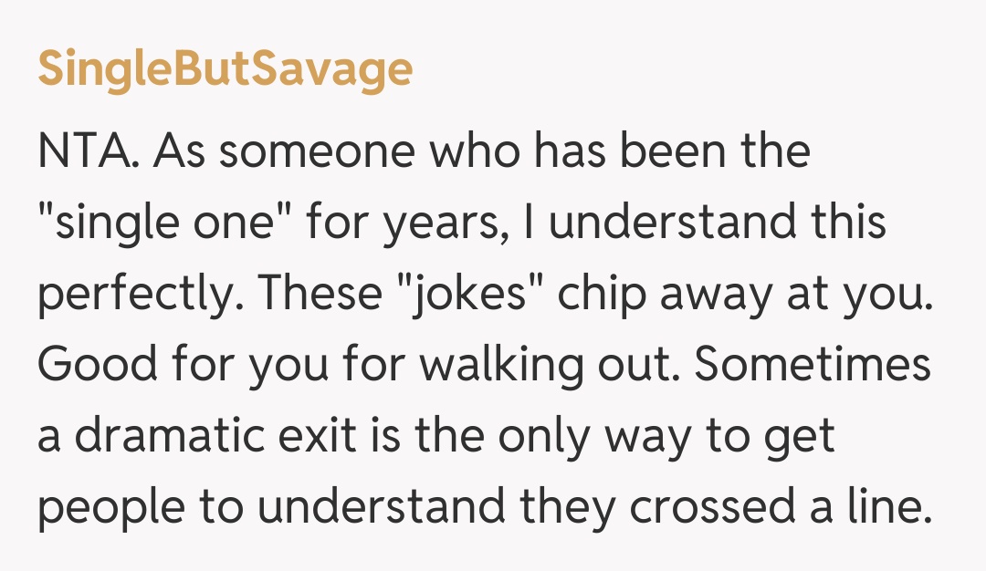 Comentariu de la SingleButSavage