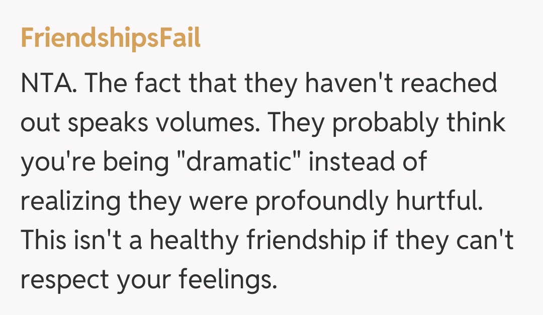 Comentariu de la FriendshipsFail