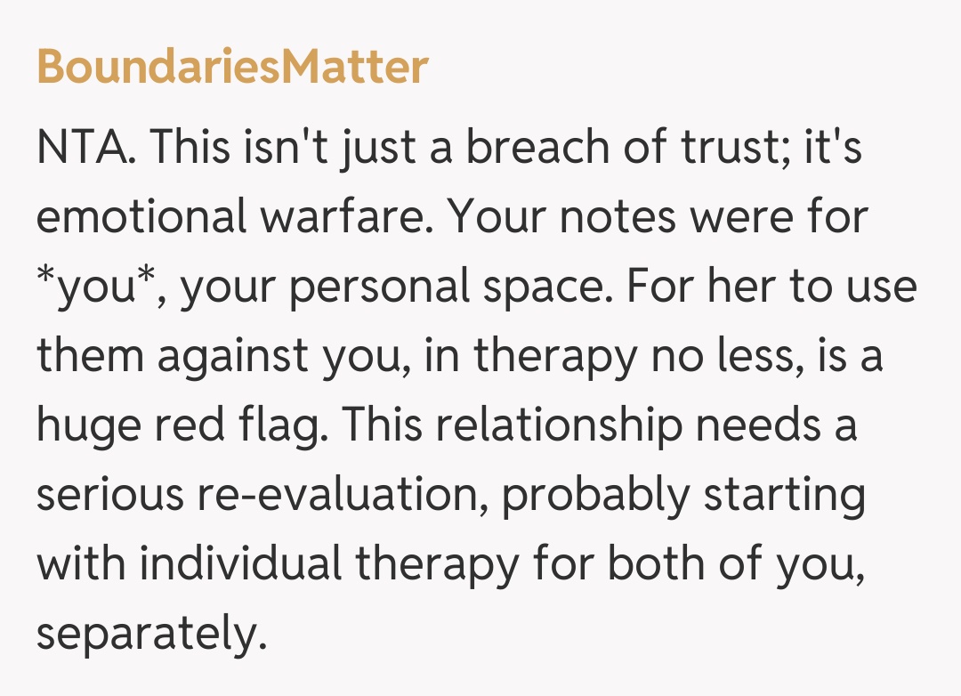 Comentariu de la BoundariesMatter