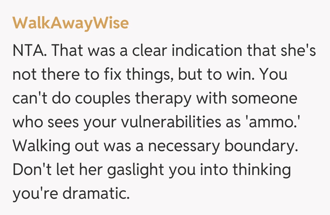 Comentariu de la WalkAwayWise