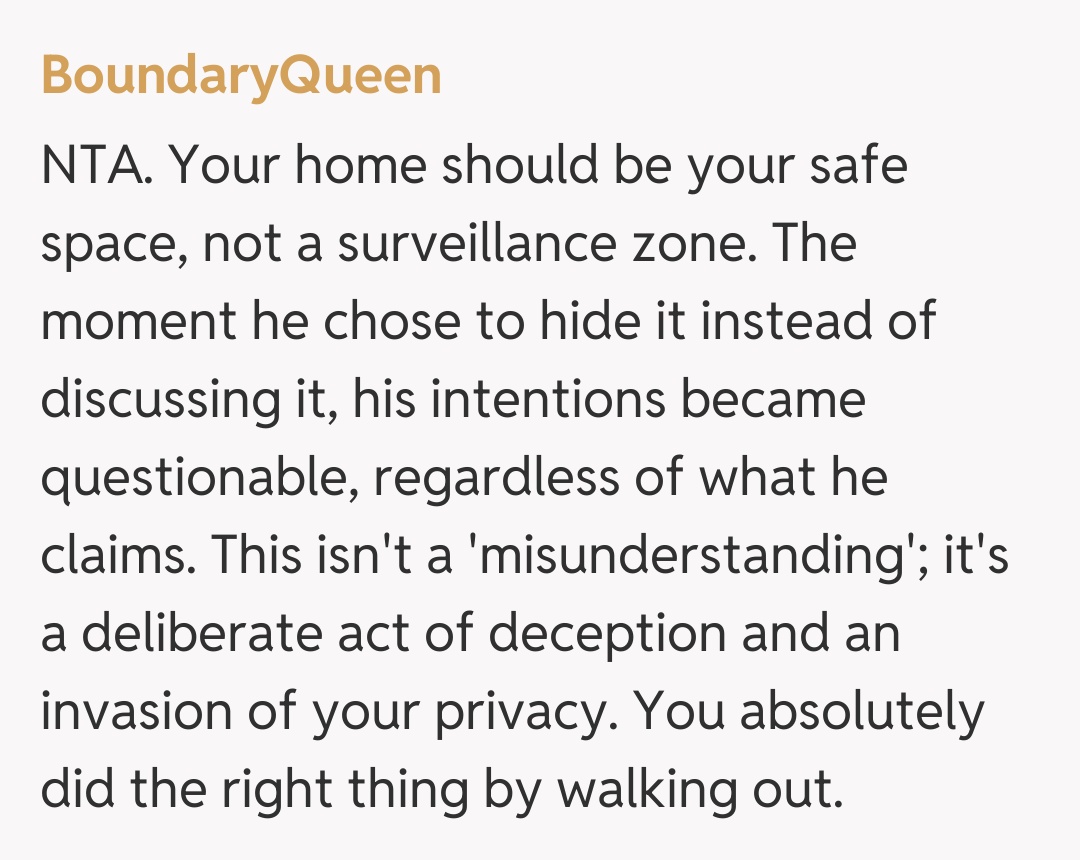 Comentariu de la BoundaryQueen