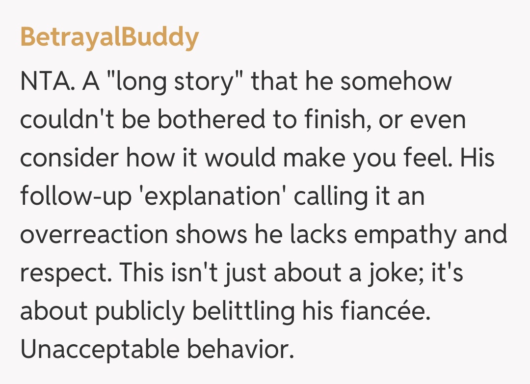 Comentariu de la BetrayalBuddy