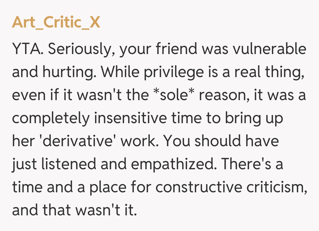 Comentariu de la Art_Critic_X