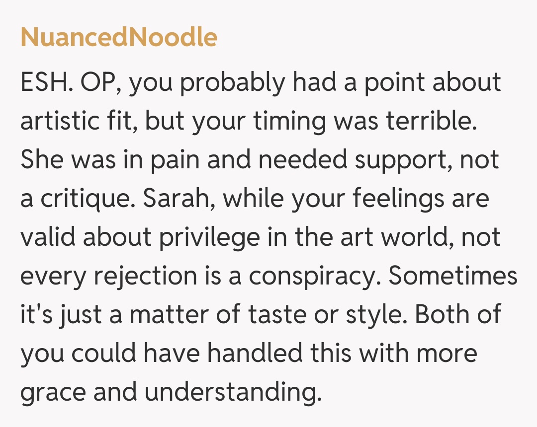Comentariu de la NuancedNoodle