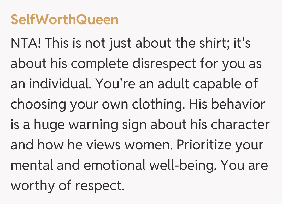 Comentariu de la SelfWorthQueen