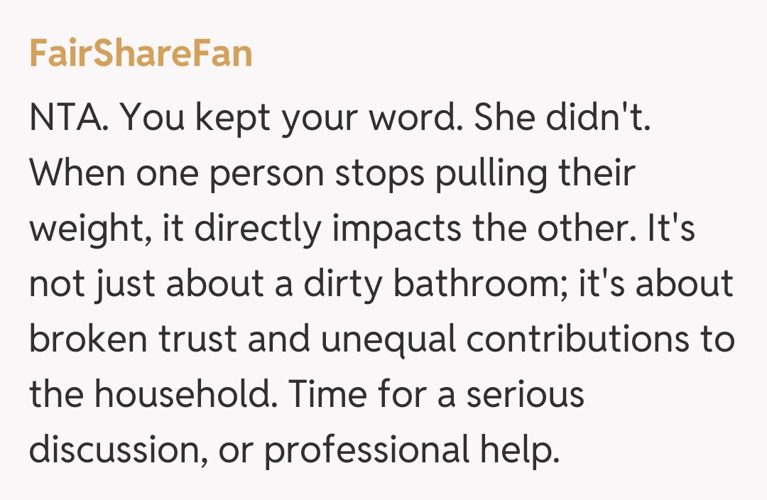 Comentariu de la FairShareFan