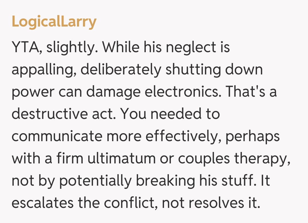 Comentariu de la LogicalLarry