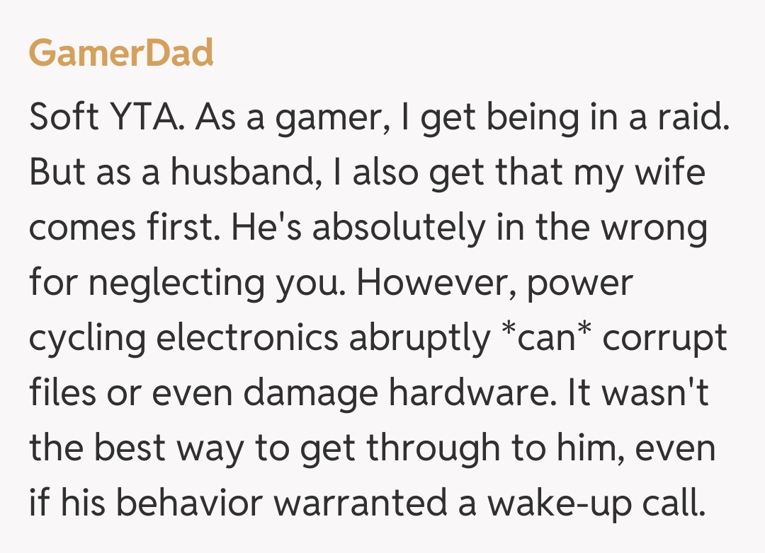 Comentariu de la GamerDad