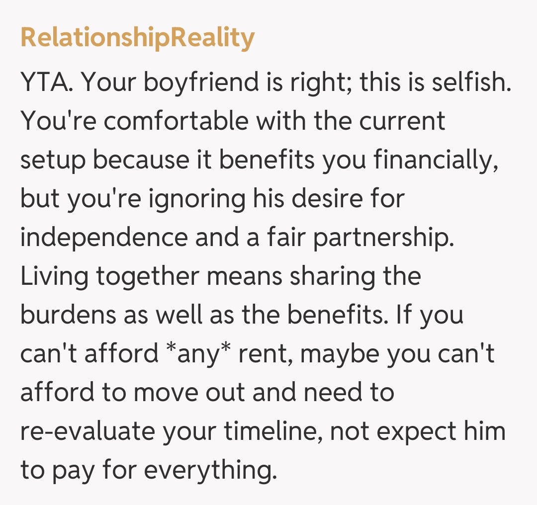 Comentariu de la RelationshipReality