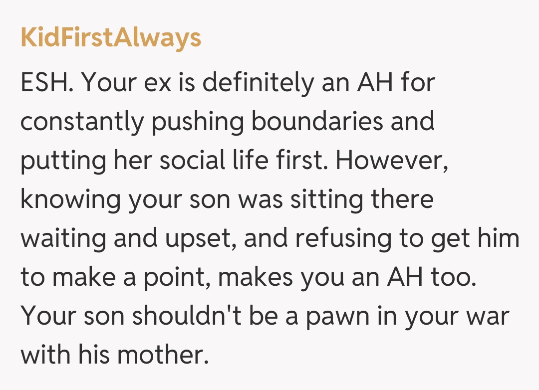 Comentariu de la KidFirstAlways